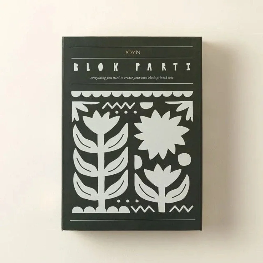 Block Printing Kit Joyn Blok Parti Custom Tote Bags Create Your Own Print Design - Picture 1 of 6